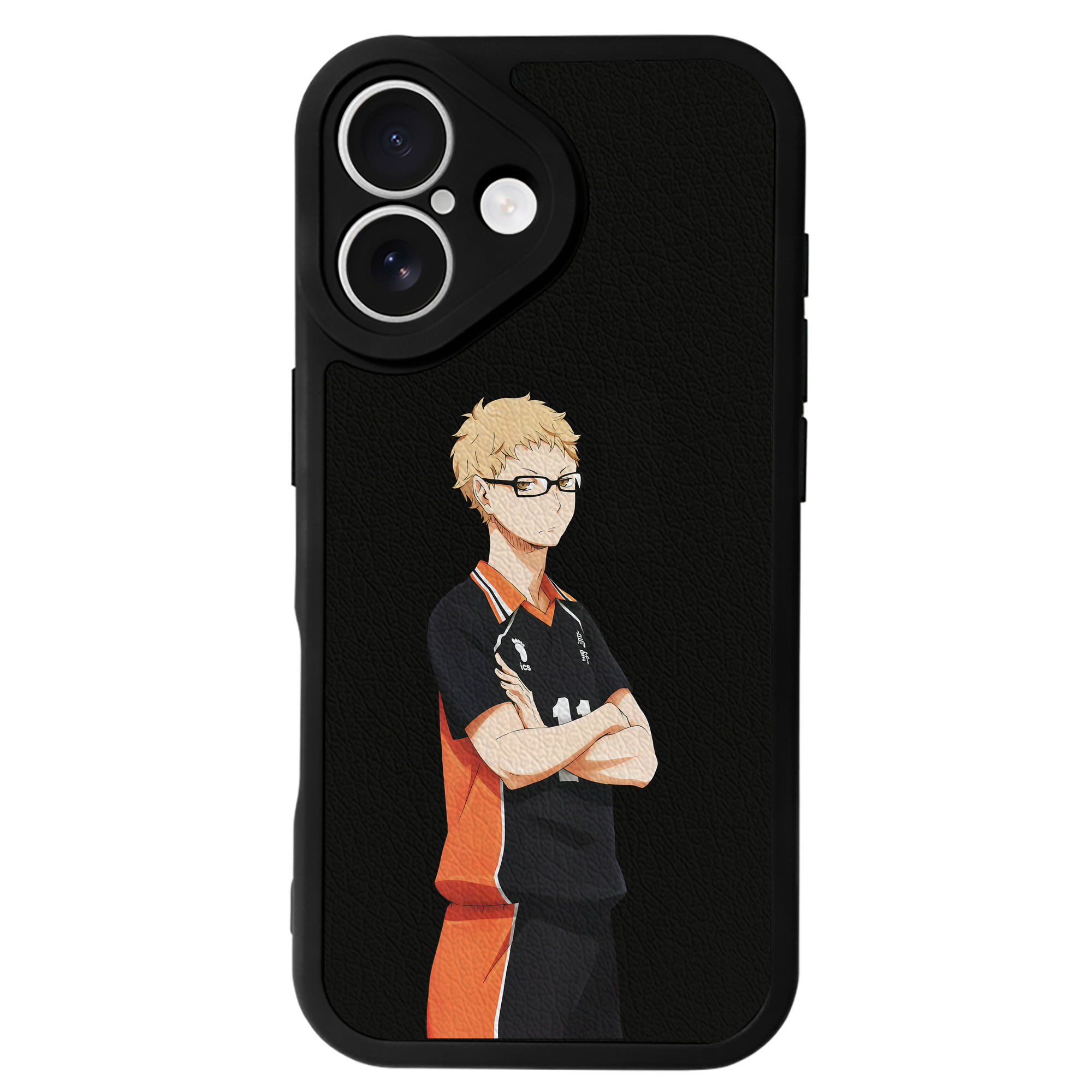 （画像用） ハイキュー!! Haikyu!! 【iPhone 16シリーズ対応】シリコンスマホケース（レザー調） 材質：シリコン